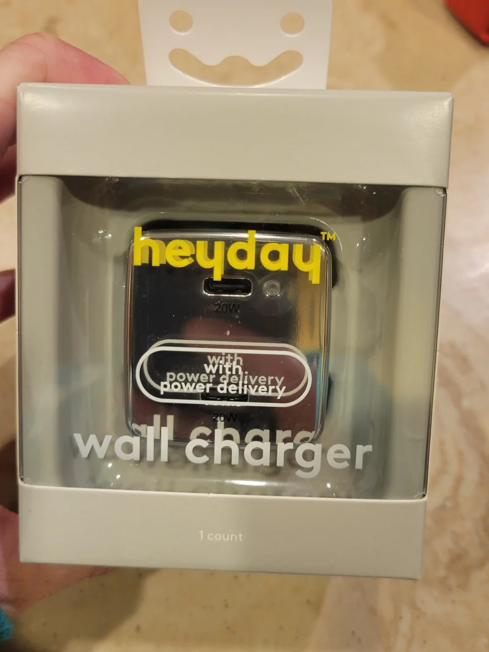 heyday chrome 20W USB-C Wall Charger - Silver Mirror Finish